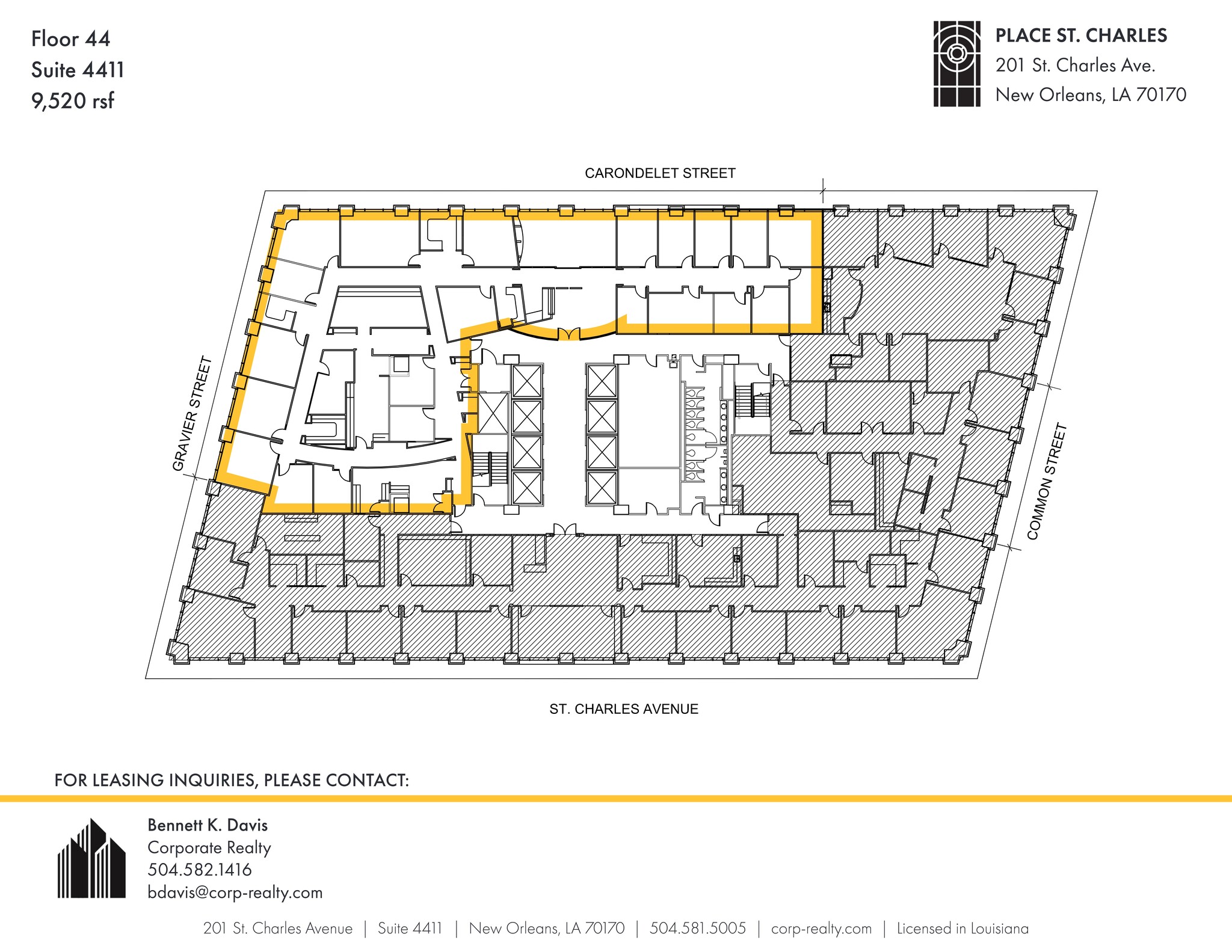 201 St. Charles Ave, New Orleans, LA for lease Site Plan- Image 1 of 1