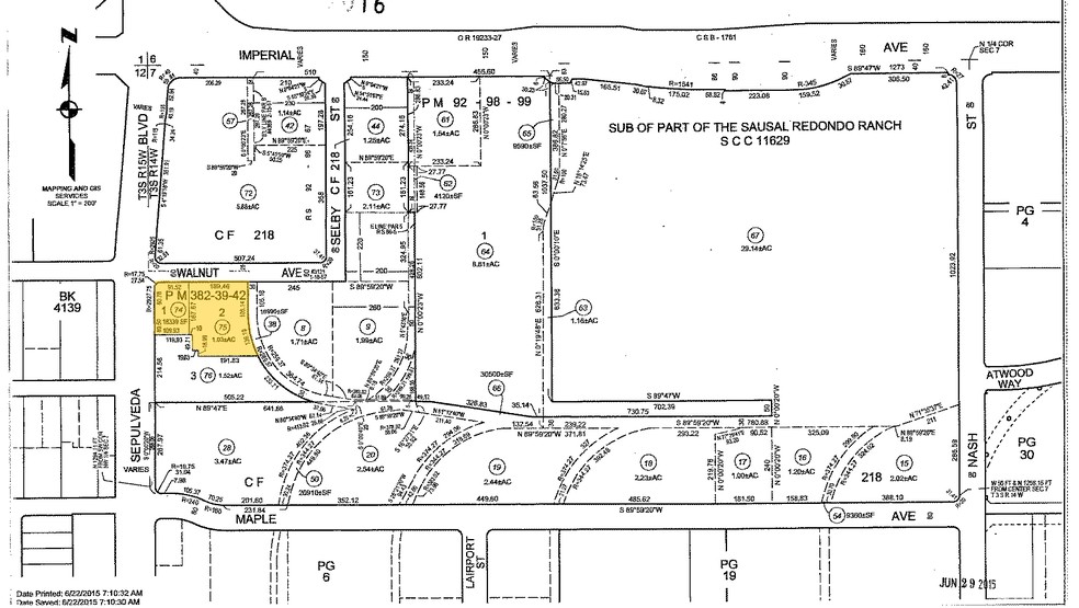 898 N Pacific Coast Hwy, El Segundo, CA for lease - Plat Map - Image 2 of 10