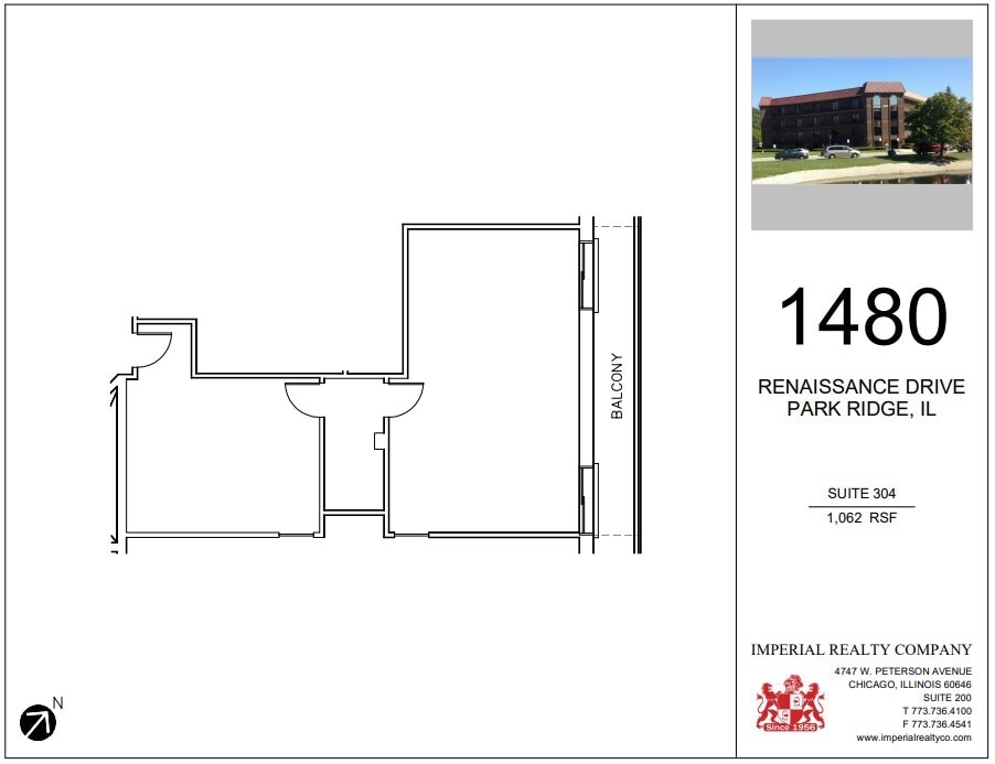1480 Renaissance Dr, Park Ridge, IL for lease Floor Plan- Image 1 of 1