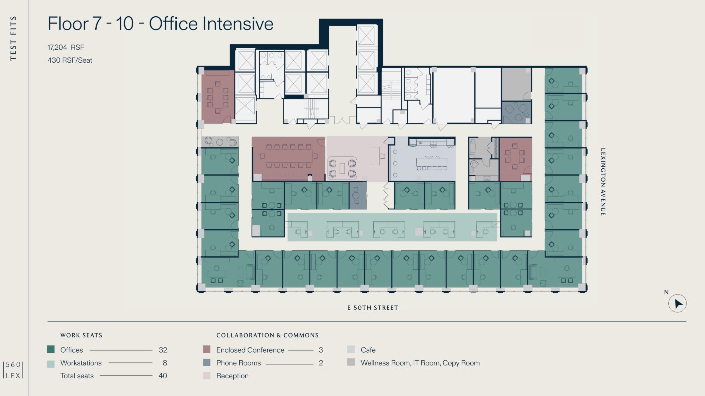 560 Lexington Ave, New York, NY for lease Floor Plan- Image 1 of 4