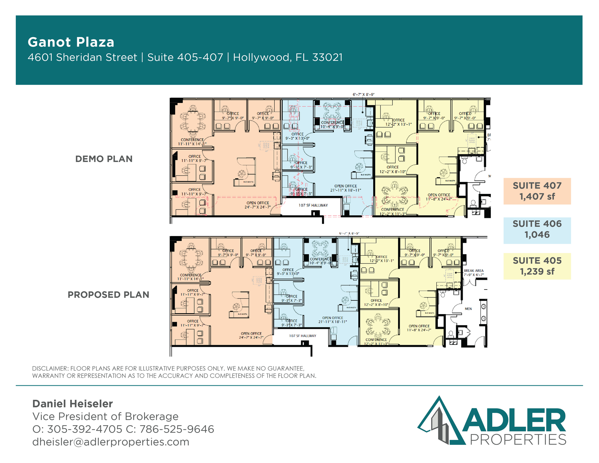 4601 Sheridan St, Hollywood, FL for lease Floor Plan- Image 1 of 1