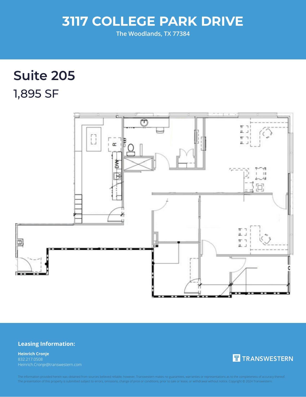 3117 College Park Dr, The Woodlands, TX for lease Floor Plan- Image 1 of 1