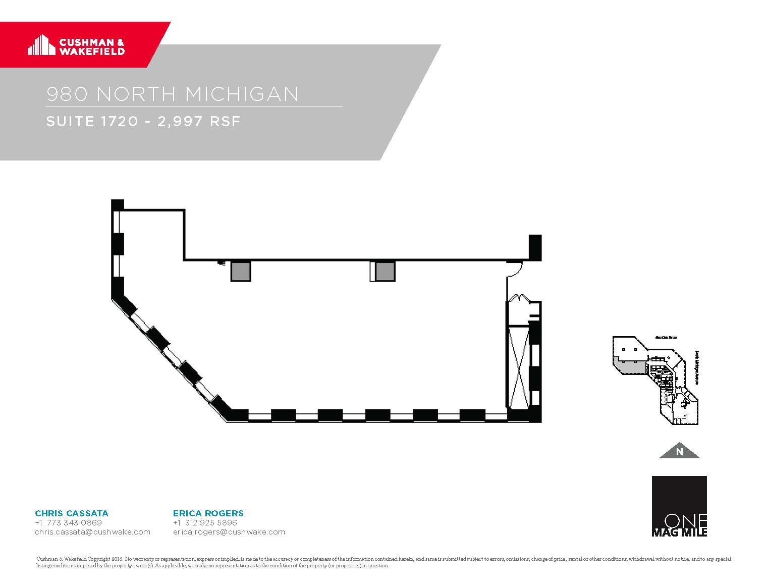 980 N Michigan Ave, Chicago, IL for lease Floor Plan- Image 1 of 1