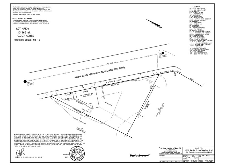 1606 Ralph David Abernathy Blvd SW, Atlanta, GA for sale - Site Plan - Image 2 of 2