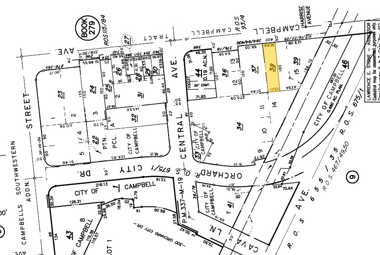 400 E Campbell Ave, Campbell, CA for sale - Plat Map - Image 1 of 1