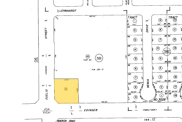 5015-5111 W Edinger Ave, Santa Ana, CA for lease - Plat Map - Image 2 of 2