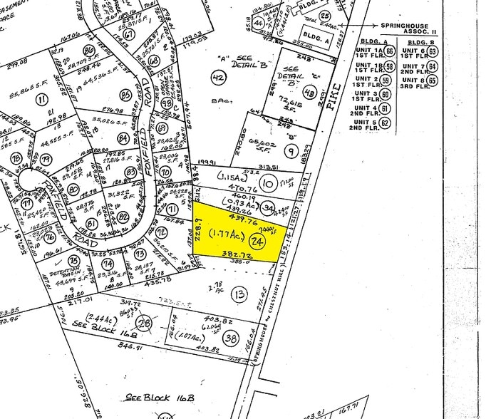821 N Bethlehem Pike, Lower Gwynedd, PA for sale - Plat Map - Image 1 of 5