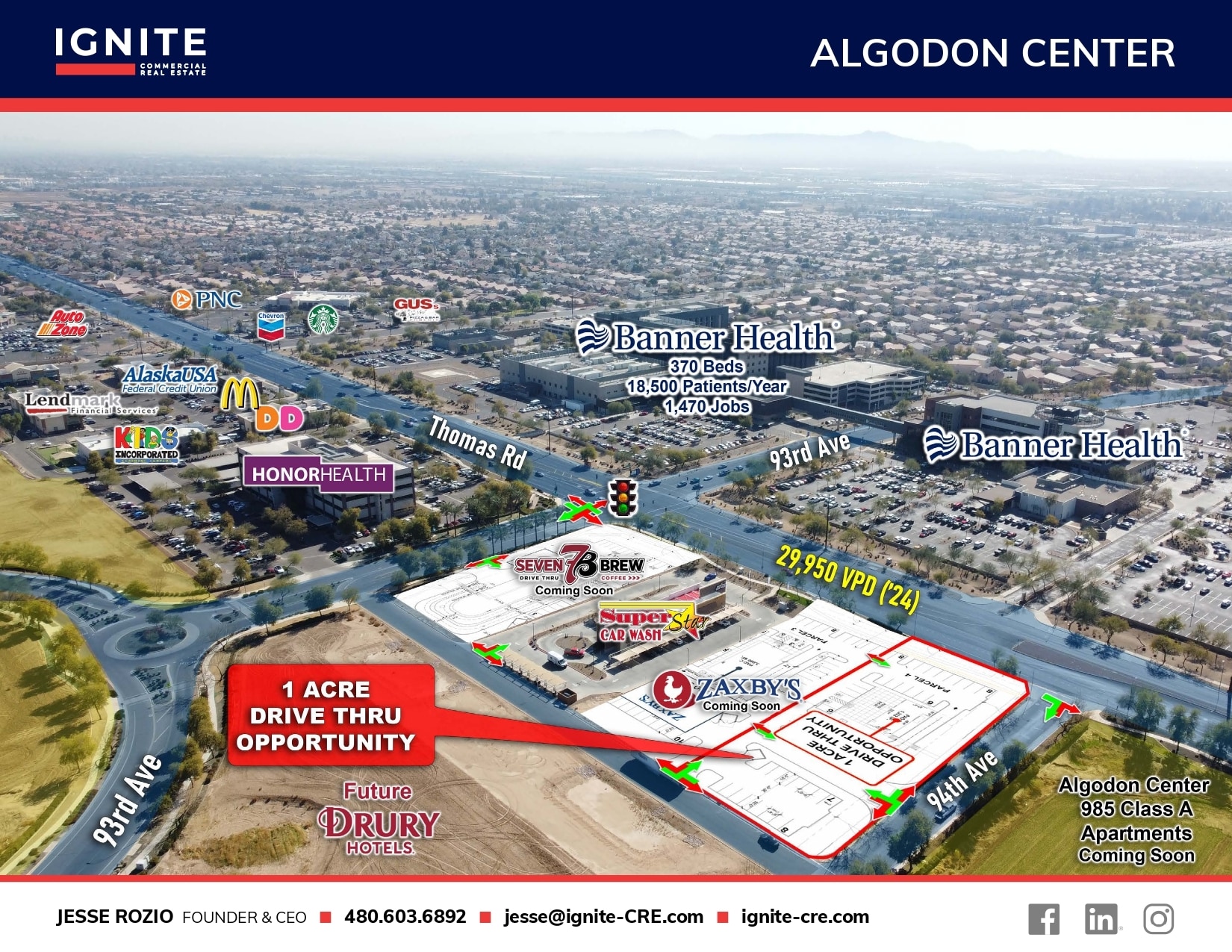 Loop 101 & W Thomas Rd, Phoenix, AZ for sale Aerial- Image 1 of 6