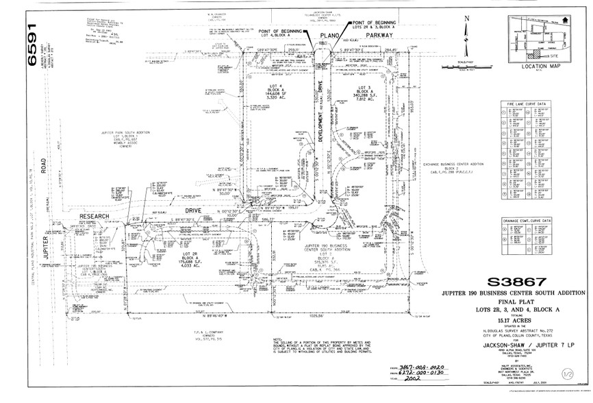 608 Development Dr, Plano, TX for lease - Plat Map - Image 2 of 4