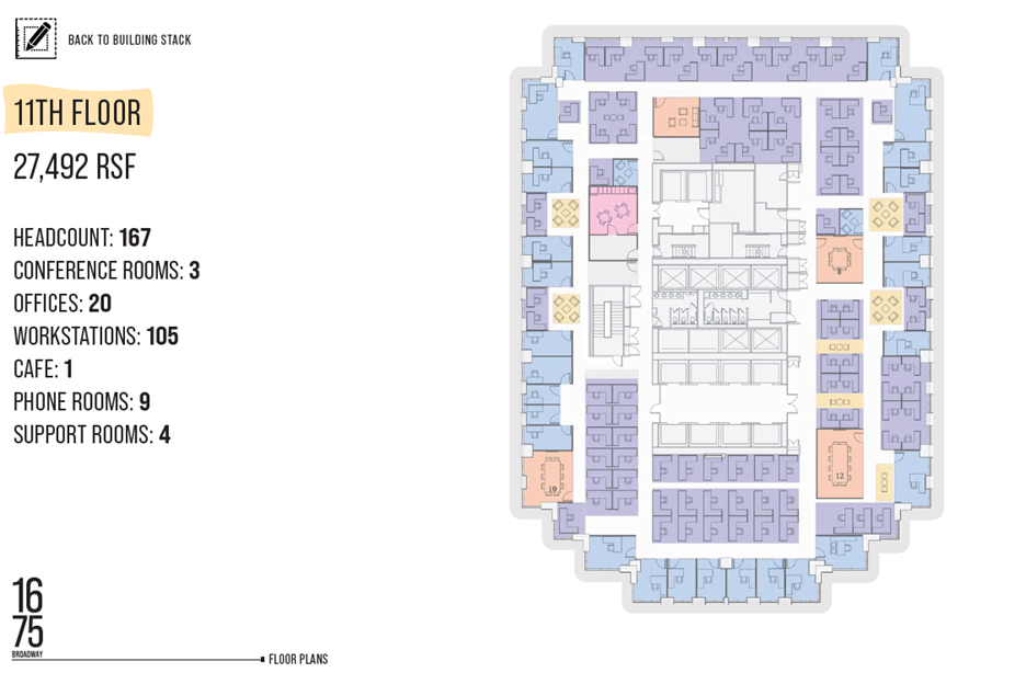 1675 Broadway, New York, NY for lease Floor Plan- Image 1 of 1