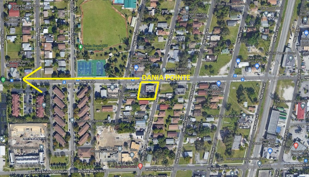 715 NW 1st St, Dania Beach, FL for sale - Aerial - Image 2 of 9