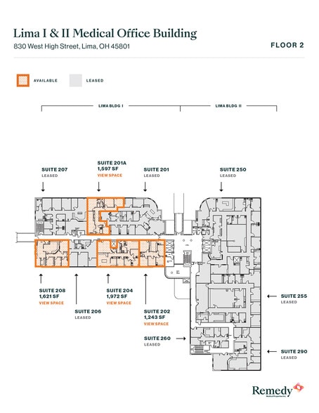 830 W High St, Lima, OH for lease - Floor Plan - Image 3 of 4
