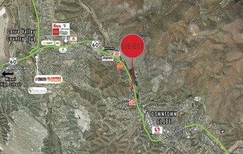 1100 N Broad St, Globe, AZ - AERIAL map view