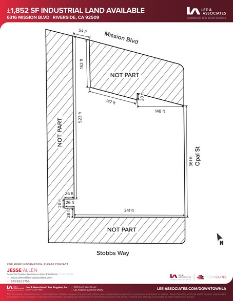 6316 Mission Blvd, Jurupa Valley, CA for lease - Site Plan - Image 2 of 2