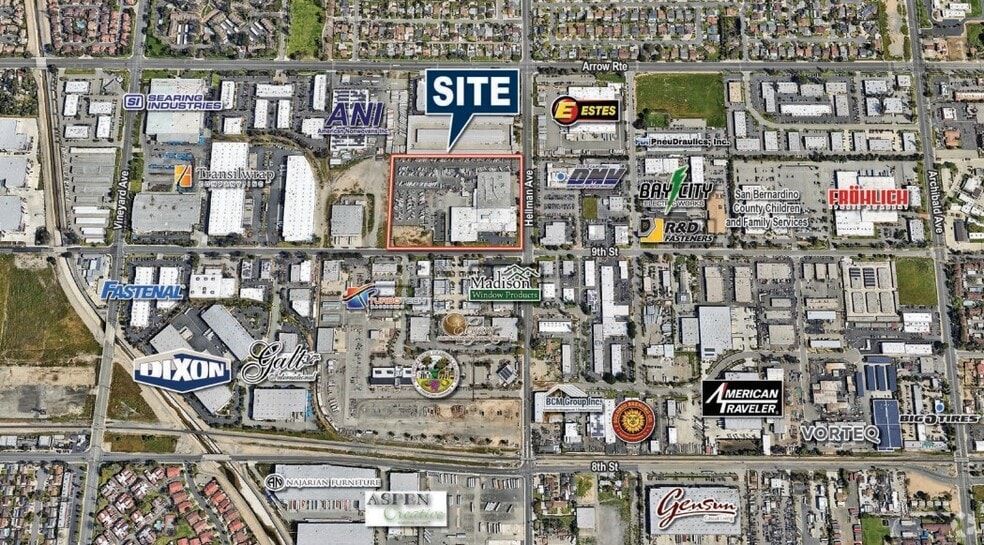 9292 9th St, Rancho Cucamonga, CA for lease - Aerial - Image 1 of 4