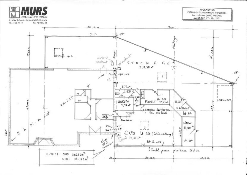Office in Valence for lease - Floor Plan - Image 2 of 6