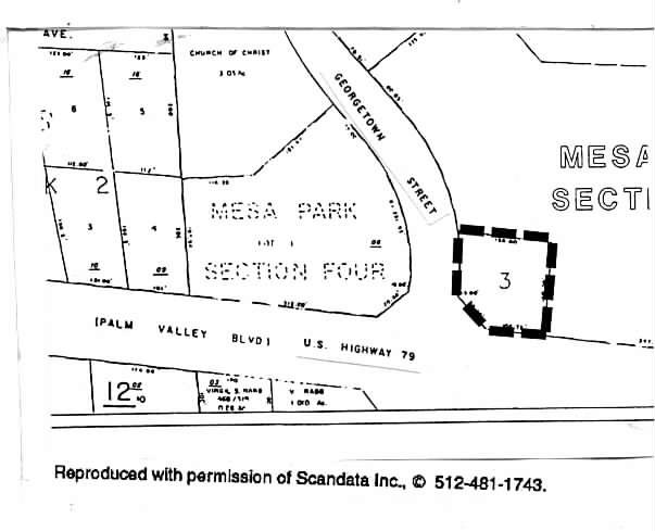 902 Palm Valley Blvd, Round Rock, TX for lease - Plat Map - Image 2 of 3