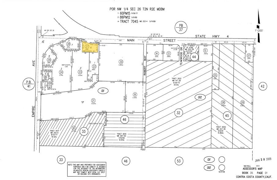 2595 Main St, Oakley, CA for sale - Plat Map - Image 2 of 5