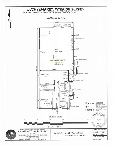 8318-8320 Bird Rd, Miami, FL for lease - Site Plan - Image 3 of 4