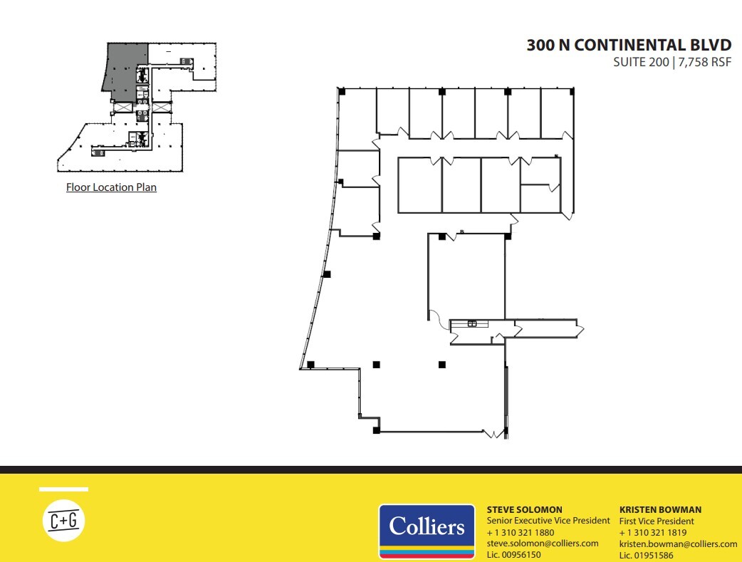 300 Continental Blvd, El Segundo, CA for lease Floor Plan- Image 1 of 1