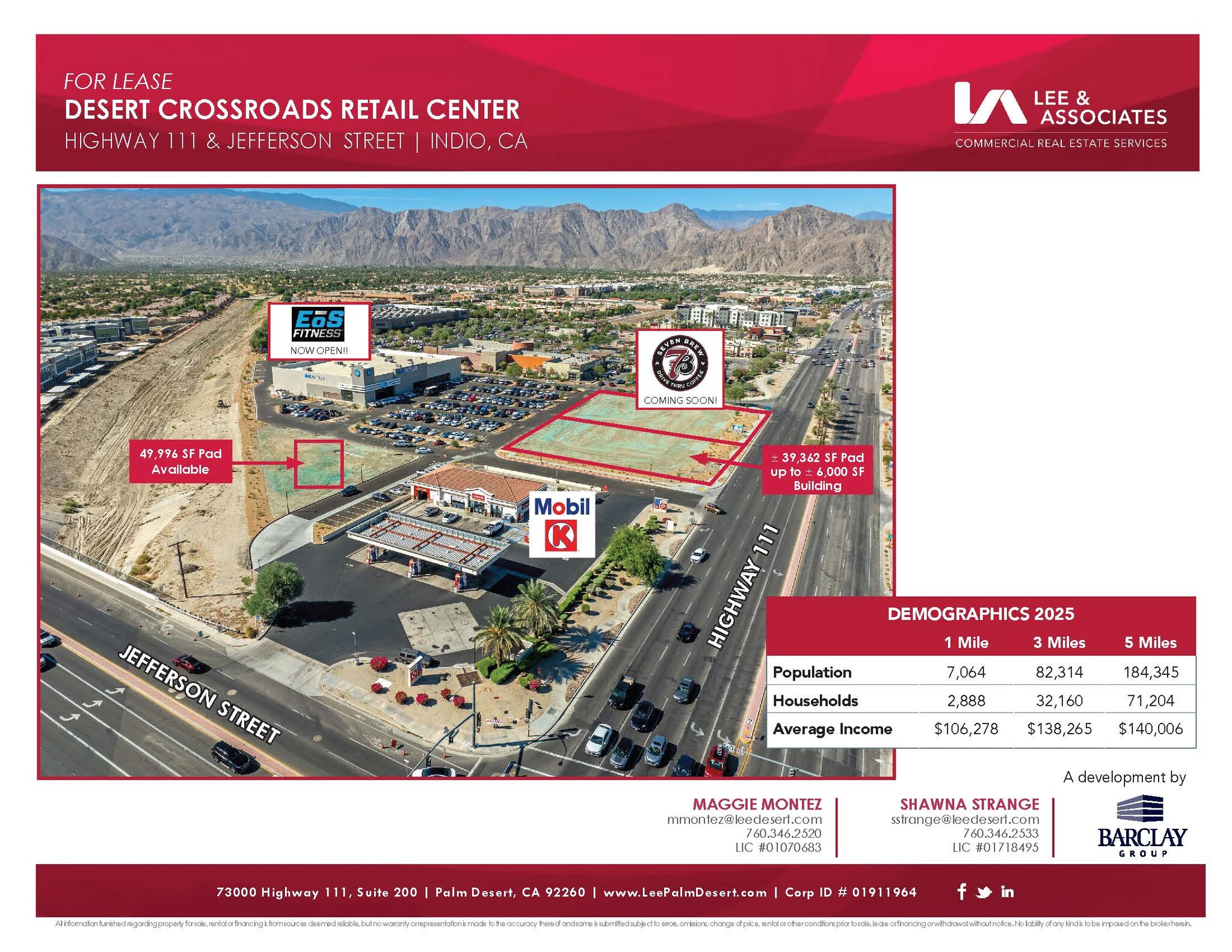 79925-79929 Highway 111, Indio, CA for lease Aerial- Image 1 of 4