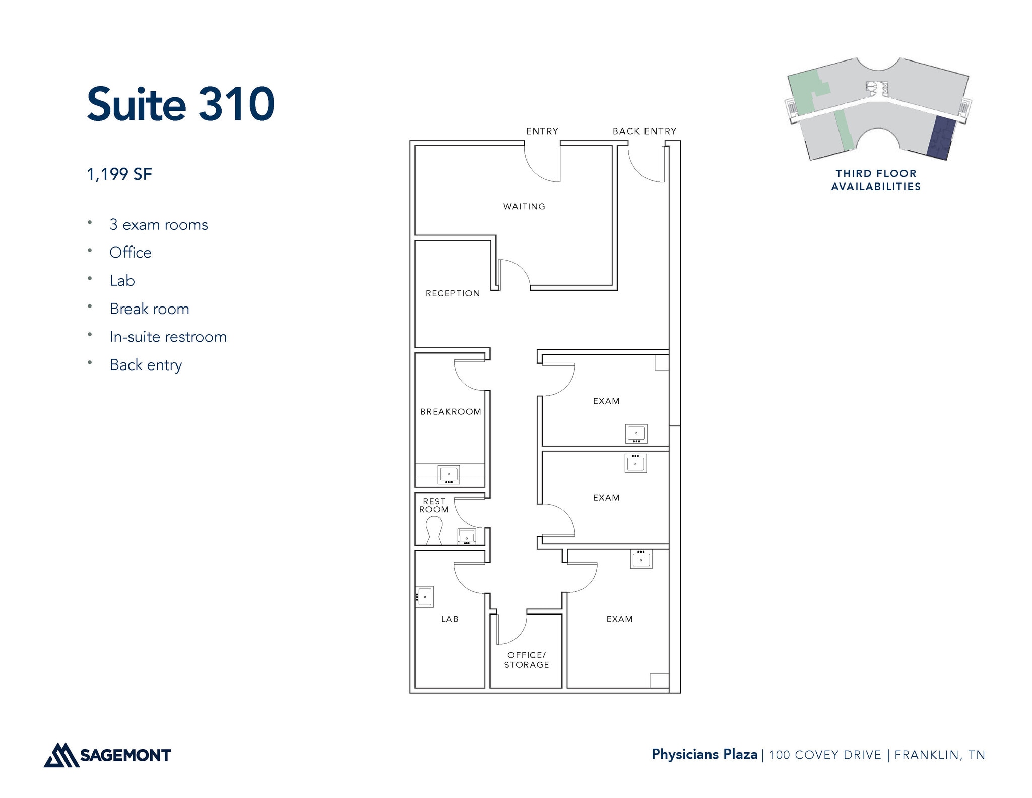 100 Covey Dr, Franklin, TN for lease Floor Plan- Image 1 of 1