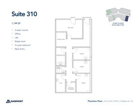 100 Covey Dr, Franklin, TN for lease Floor Plan- Image 1 of 1