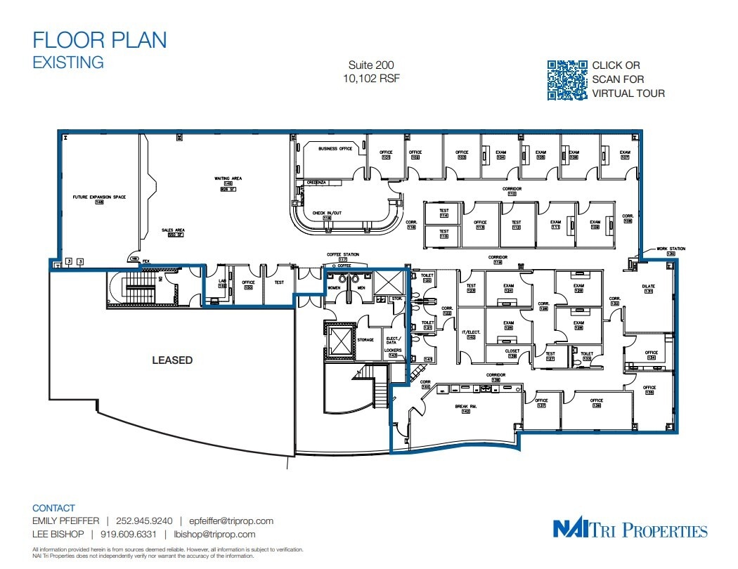 8851 Ellstree Ln, Raleigh, NC for lease Floor Plan- Image 1 of 2