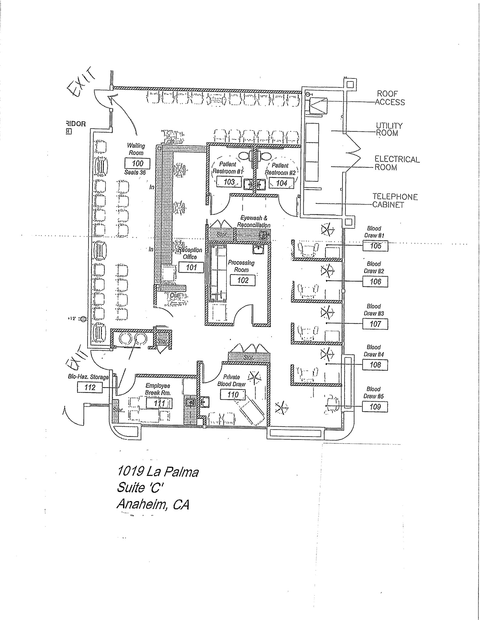 1019 W La Palma Ave, Anaheim, CA for lease Site Plan- Image 1 of 1