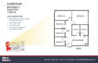 8950 Villa La Jolla Dr, La Jolla, CA for lease Floor Plan- Image 1 of 1