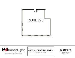 4300 N Central Expy, Dallas, TX for lease Floor Plan- Image 2 of 2