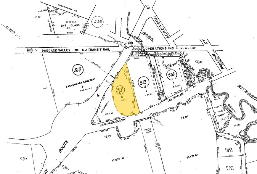 411 Hackensack Ave, Hackensack, NJ for lease - Plat Map - Image 2 of 32