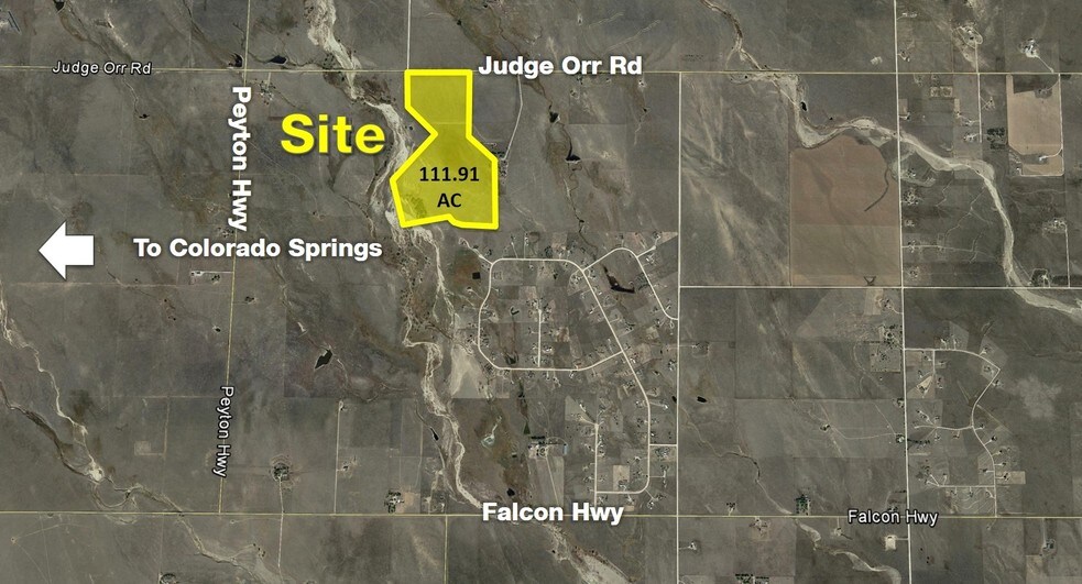Judge Orr Rd And N Peyton Hwy, Peyton, CO for sale - Primary Photo - Image 1 of 1