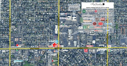 1016 W Shaw Ave, Fresno, CA - Aerial map view - Image1