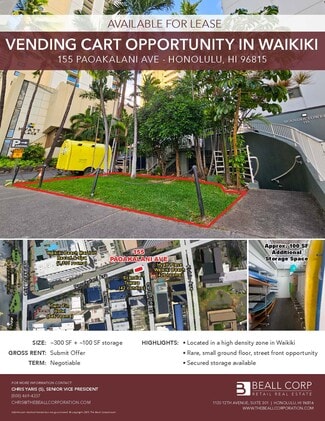 More details for 155 Paoakalani Ave, Honolulu, HI - Retail for Lease