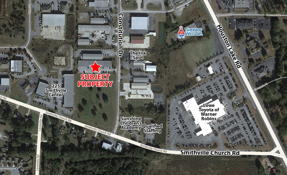 114 Constitution Dr, Warner Robins, GA for lease - Aerial - Image 2 of 4