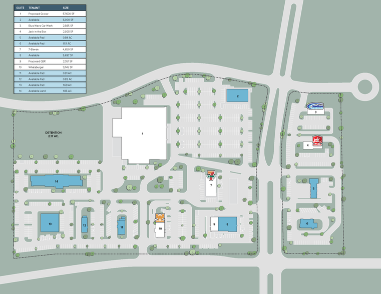 The Market @ City Park, Houston, TX for lease - Site Plan - Image 2 of 2