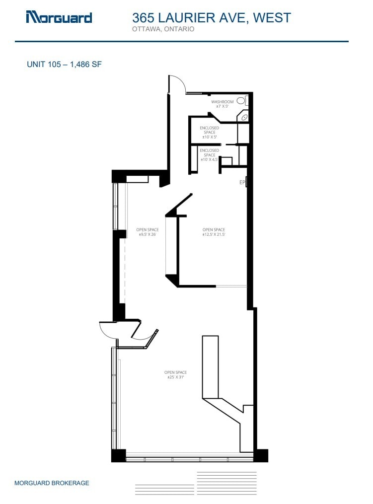 365 Laurier Ave W, Ottawa, ON for lease Floor Plan- Image 1 of 1