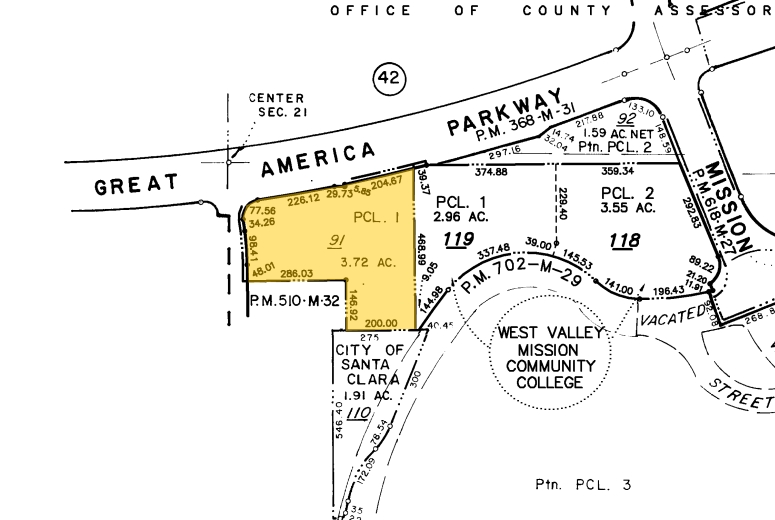 4500 Great America Pky, Santa Clara, CA for lease - Plat Map - Image 2 of 6