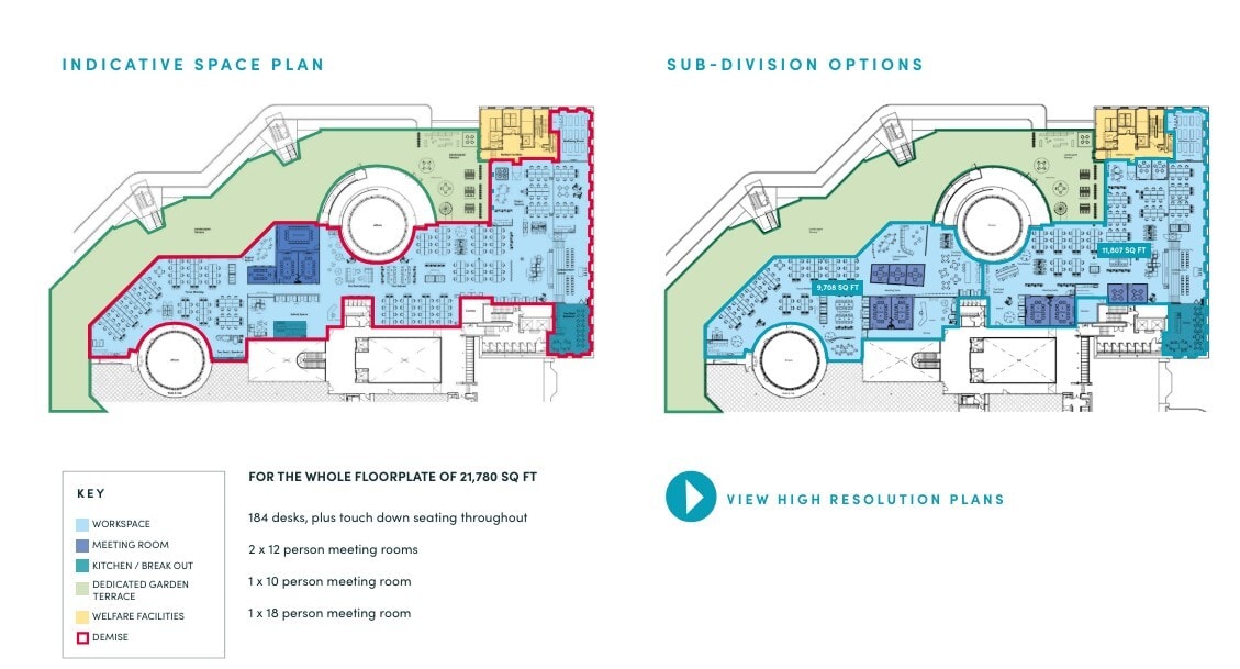 1 Tanfield, Edinburgh for lease Floor Plan- Image 1 of 6