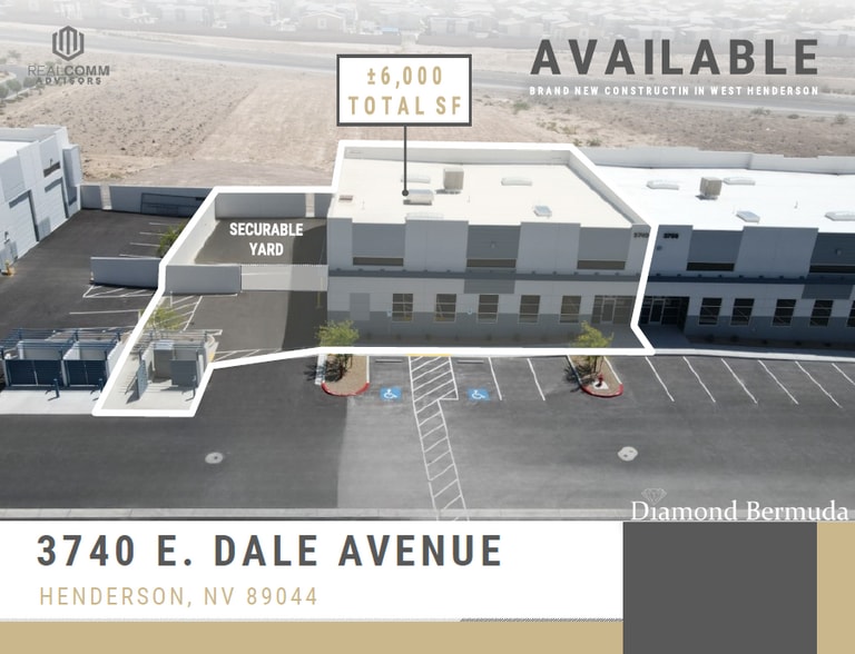 3740 E Dale Ave, Henderson, NV for lease - Building Photo - Image 1 of 5