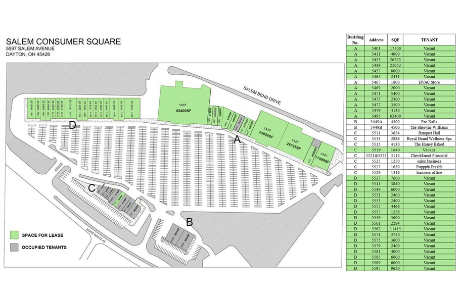 5537-5597 Salem Ave, Dayton, OH for lease - Building Photo - Image 3 of 18