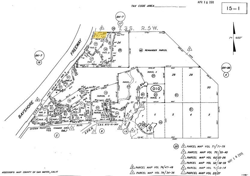 4000 Shoreline Ct, South San Francisco, CA for lease - Plat Map - Image 2 of 2