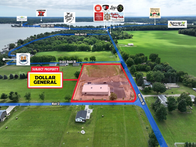 15000 Manitou Rd, Manitou Beach, MI for sale - Aerial - Image 3 of 4