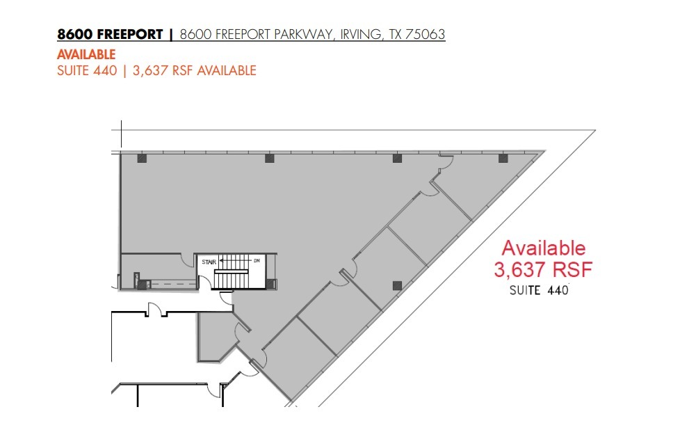 8600 Freeport Pky, Irving, TX for lease Floor Plan- Image 1 of 1