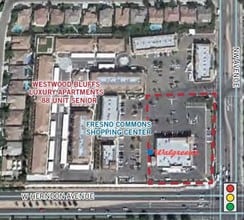 7015 N West Ave, Fresno, CA - AERIAL map view