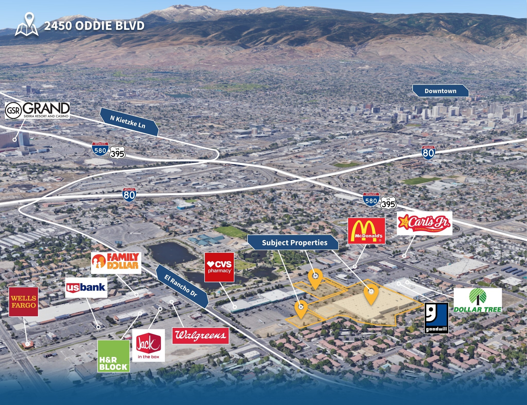 2450 Oddie Blvd, Sparks, NV, 89431 Retail Property For Sale