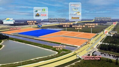 16101 Three Oaks Parkway, Fort Myers, FL - AERIAL  map view - Image1