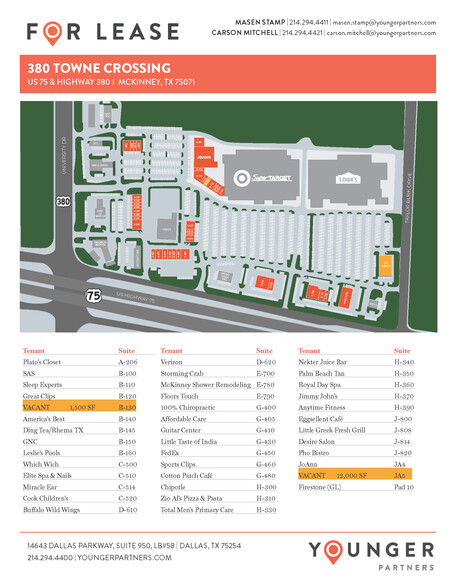 2050 W University Dr, McKinney, TX for lease - Site Plan - Image 3 of 3