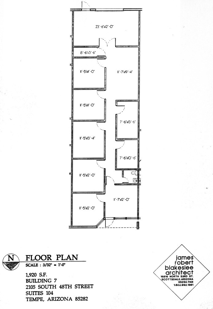 2105 S 48th St, Tempe, AZ for lease Floor Plan- Image 1 of 1